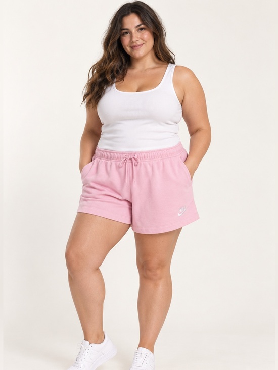 Nike Pants - #936 Nike Sportswear Club Fleece Pink Mid Rise Shorts XL NWT